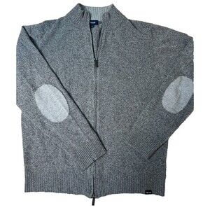 Faconnable Natural Fibers Zip Sweater Heritage Equestrian Luxury Layer Poet XL